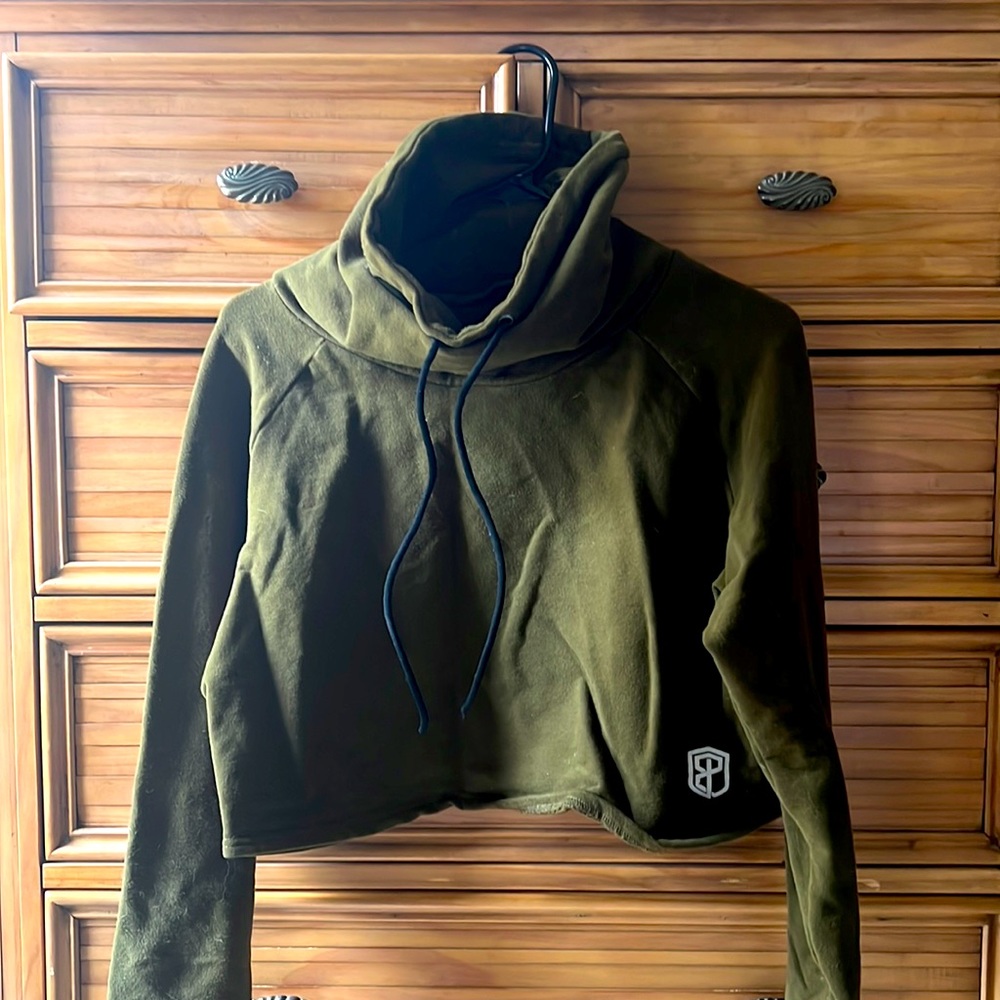 Born Primitive Cowl at the Moon crop sweatshirt